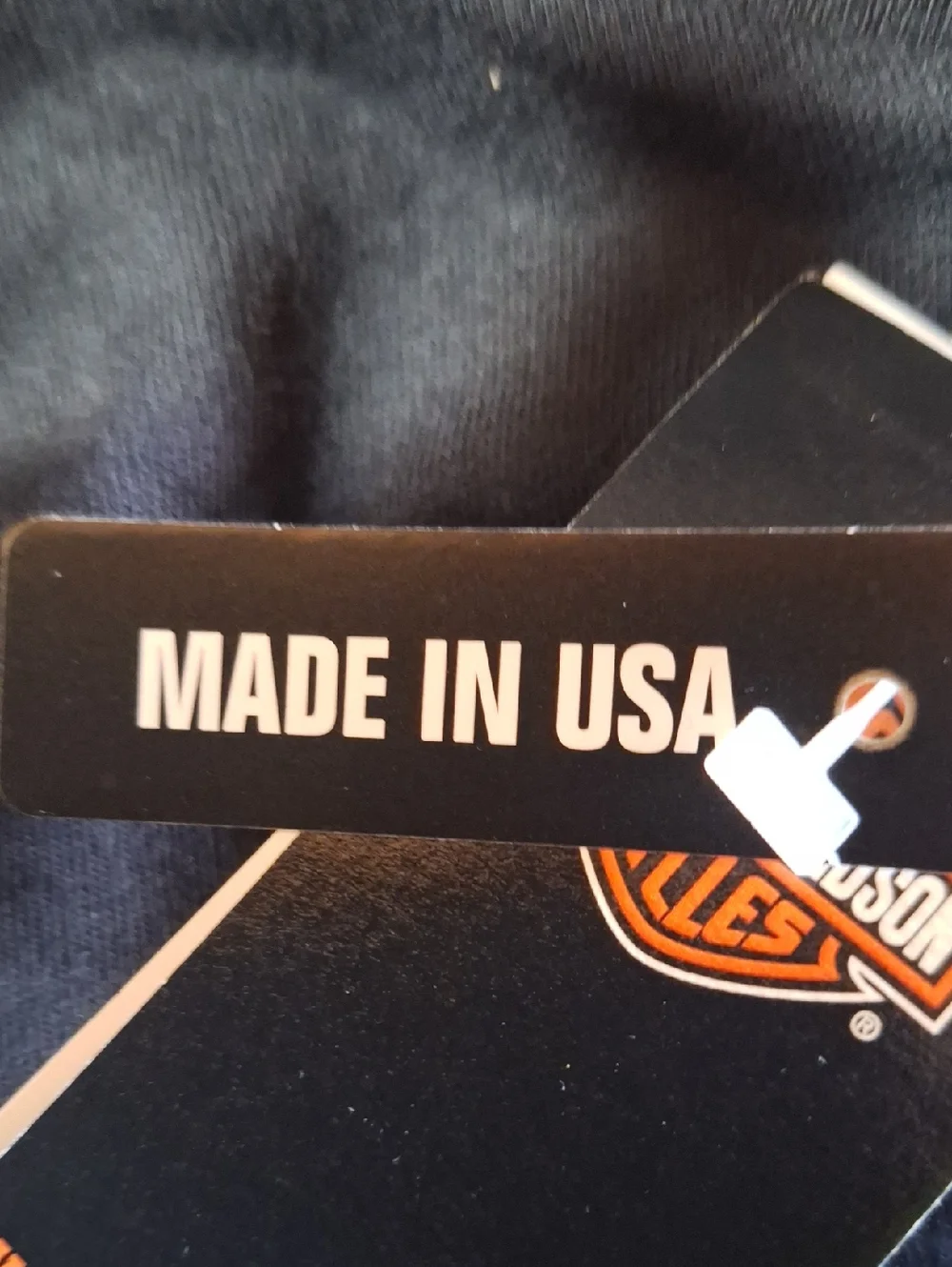 NWT Harley-Davidson Black Short Sleeve Tee with American Flag Skull Graphic - Picture 5 of 5